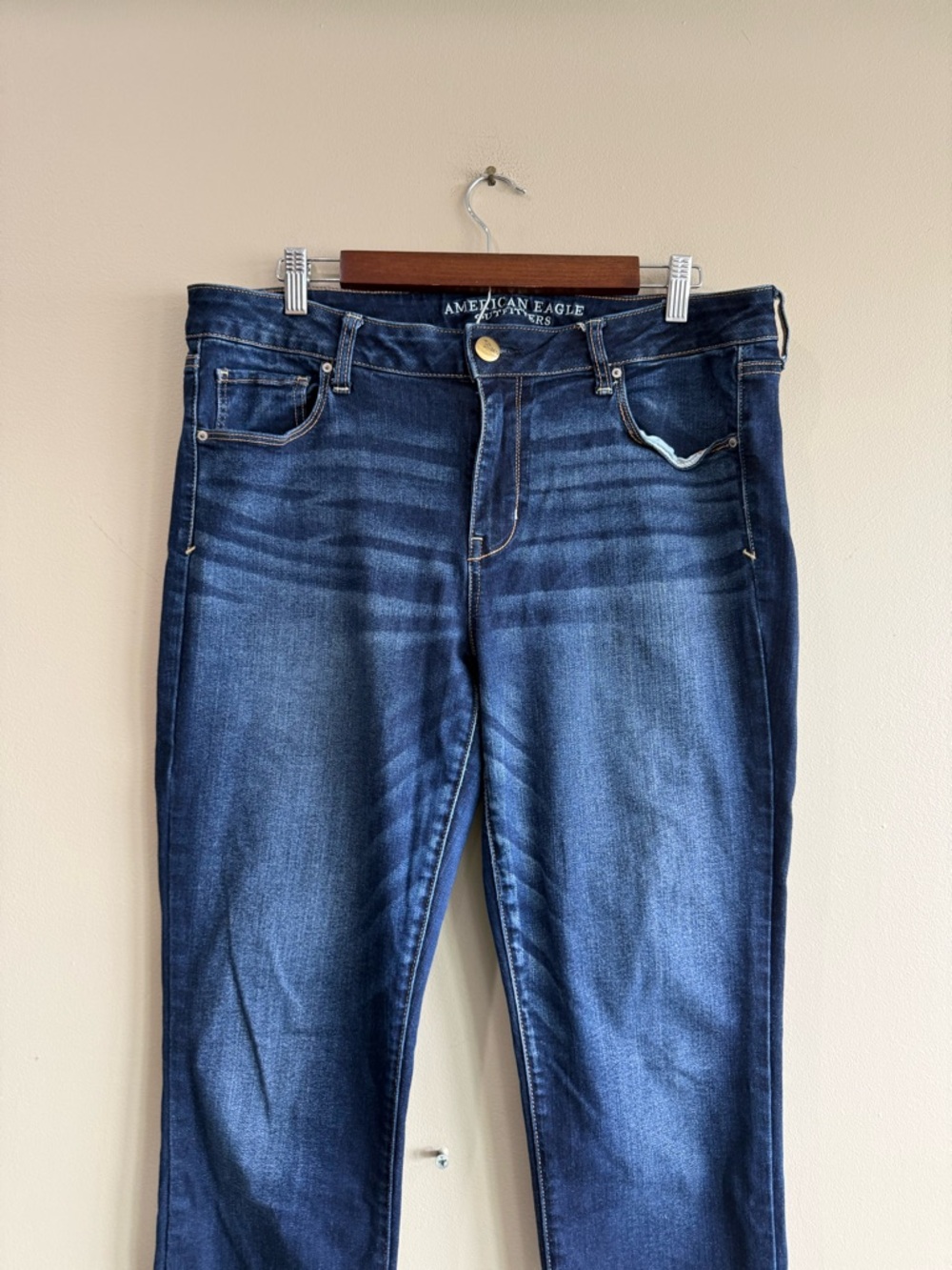 American Eagle Outfitters High-Rise Super Stretch Skinny Jeans 16 Long - Picture 5 of 12
